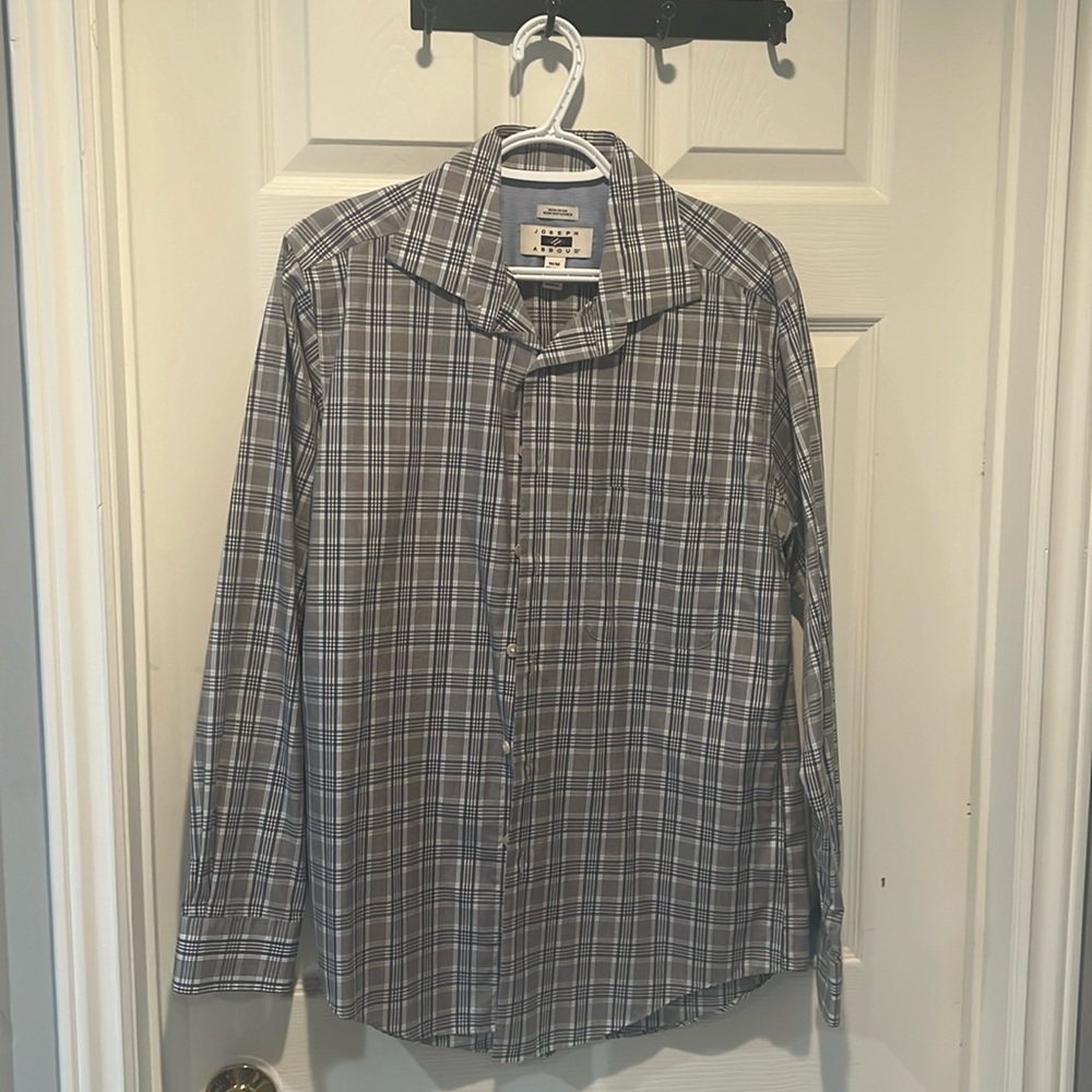 Joseph Abboud, grey/blue, size medium